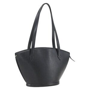 Authentic LOUIS VUITTON Epi Saint Jacques Powanie Long Bag Black M52332 LV